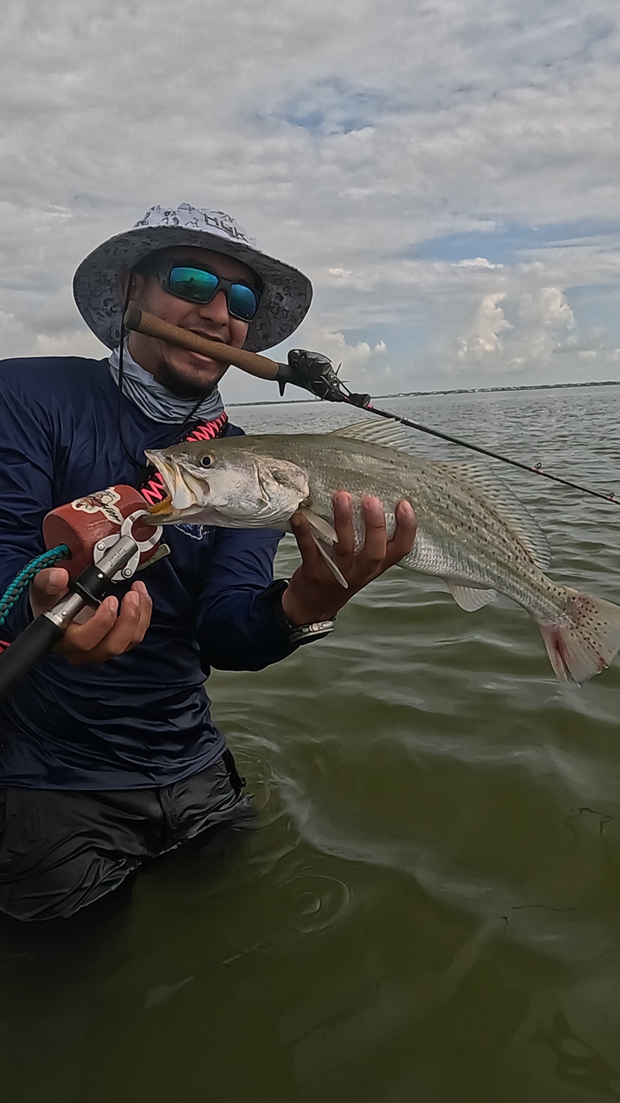 Close-up of fish teeth — Gulf Coast catch